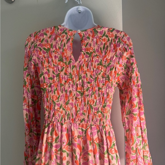 Banjanan Pink and Green Floral Maxi Dress - Picture 6 of 7